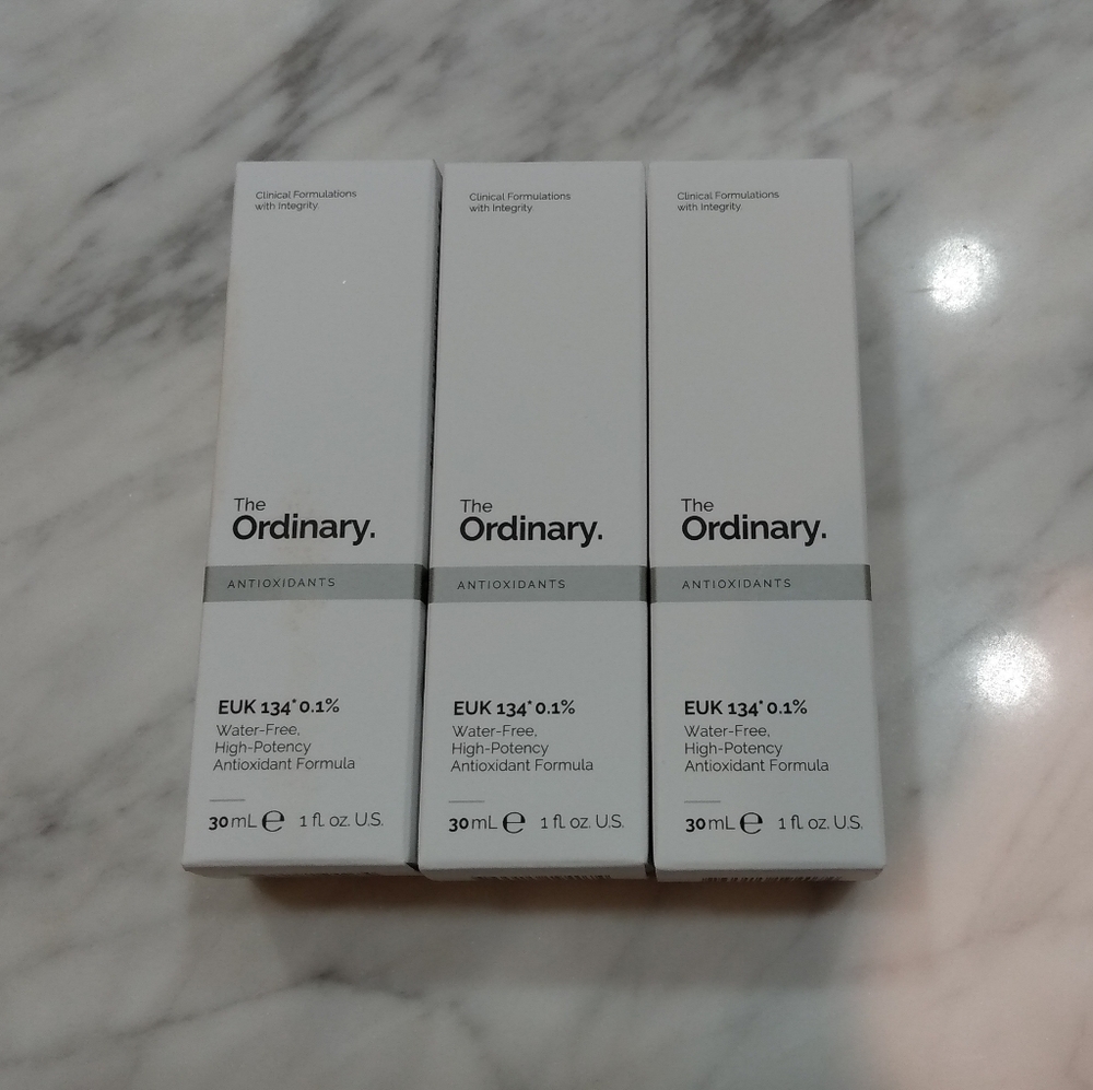 NWT 3-Pack The Ordinary EUK 134 0.1% Solution